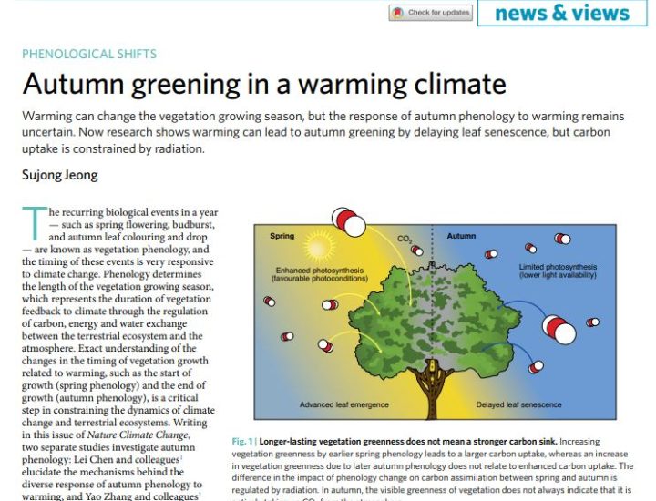 Nature Climate Change 초청 기고문